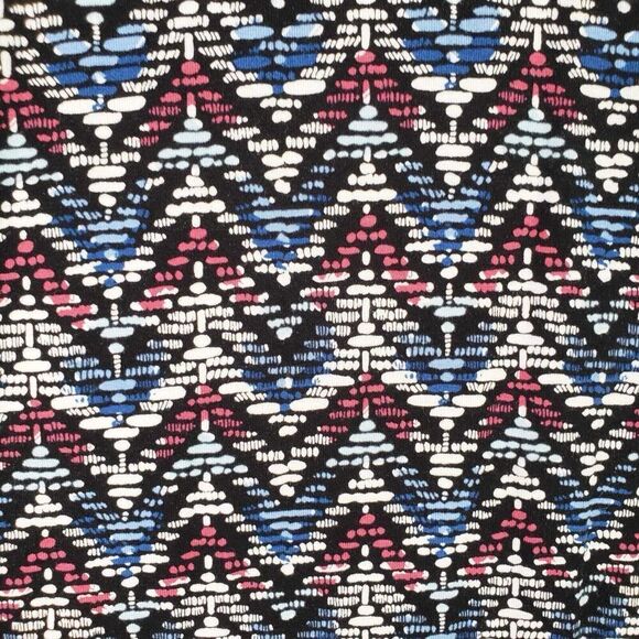 Chicos Shift Dress Women's Size 2 US L 12/14 Geometric LS Stretch Knit - Picture 4 of 11